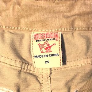 True Religion Tan Corduroys